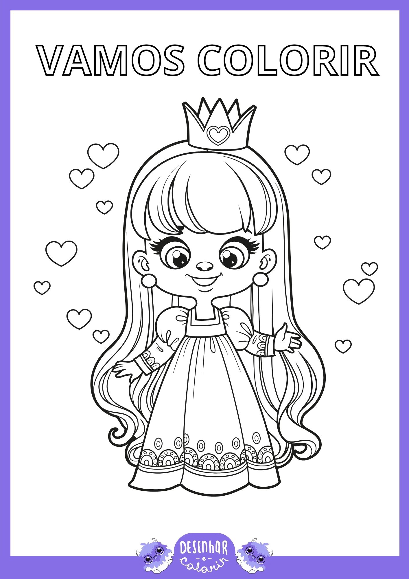 Desenhos para colorir princesas