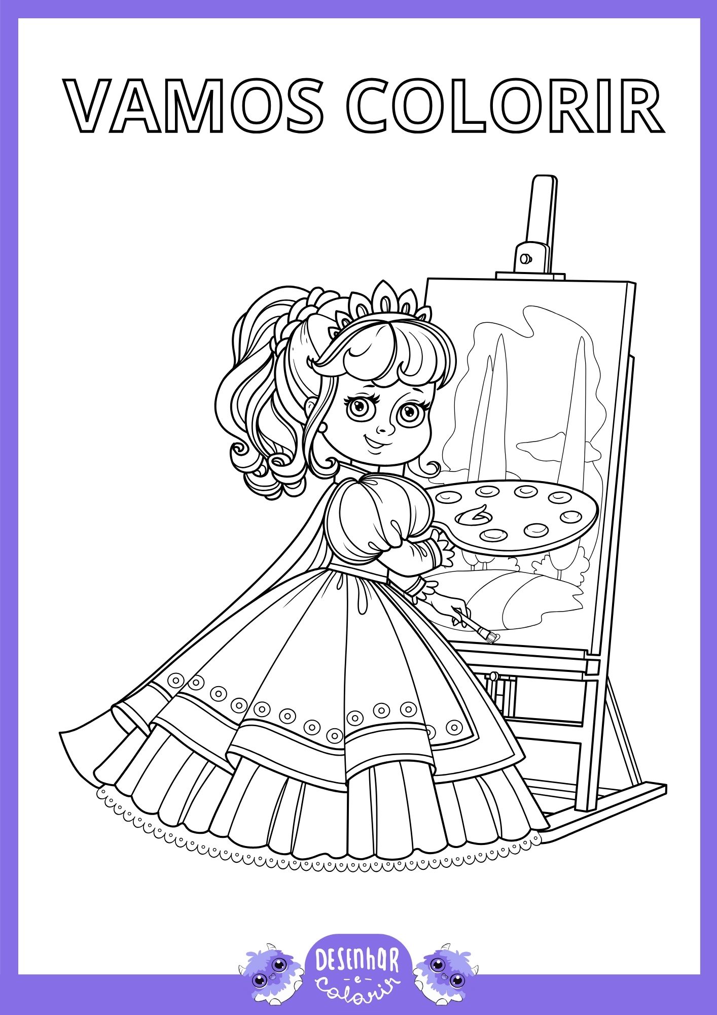 Desenho da Duquesa para colorir