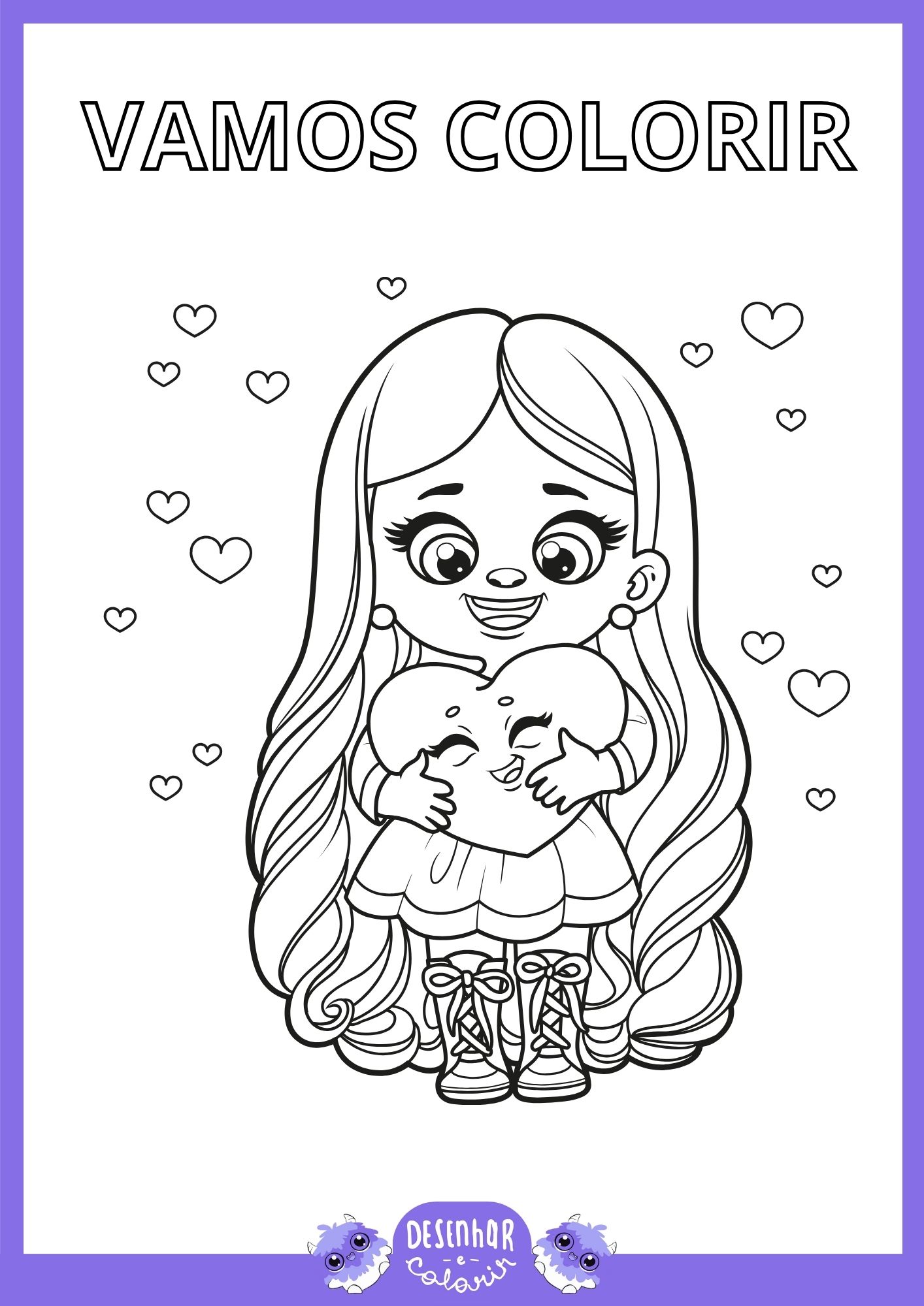 Desenho da Princesa dos Desejos para colorir