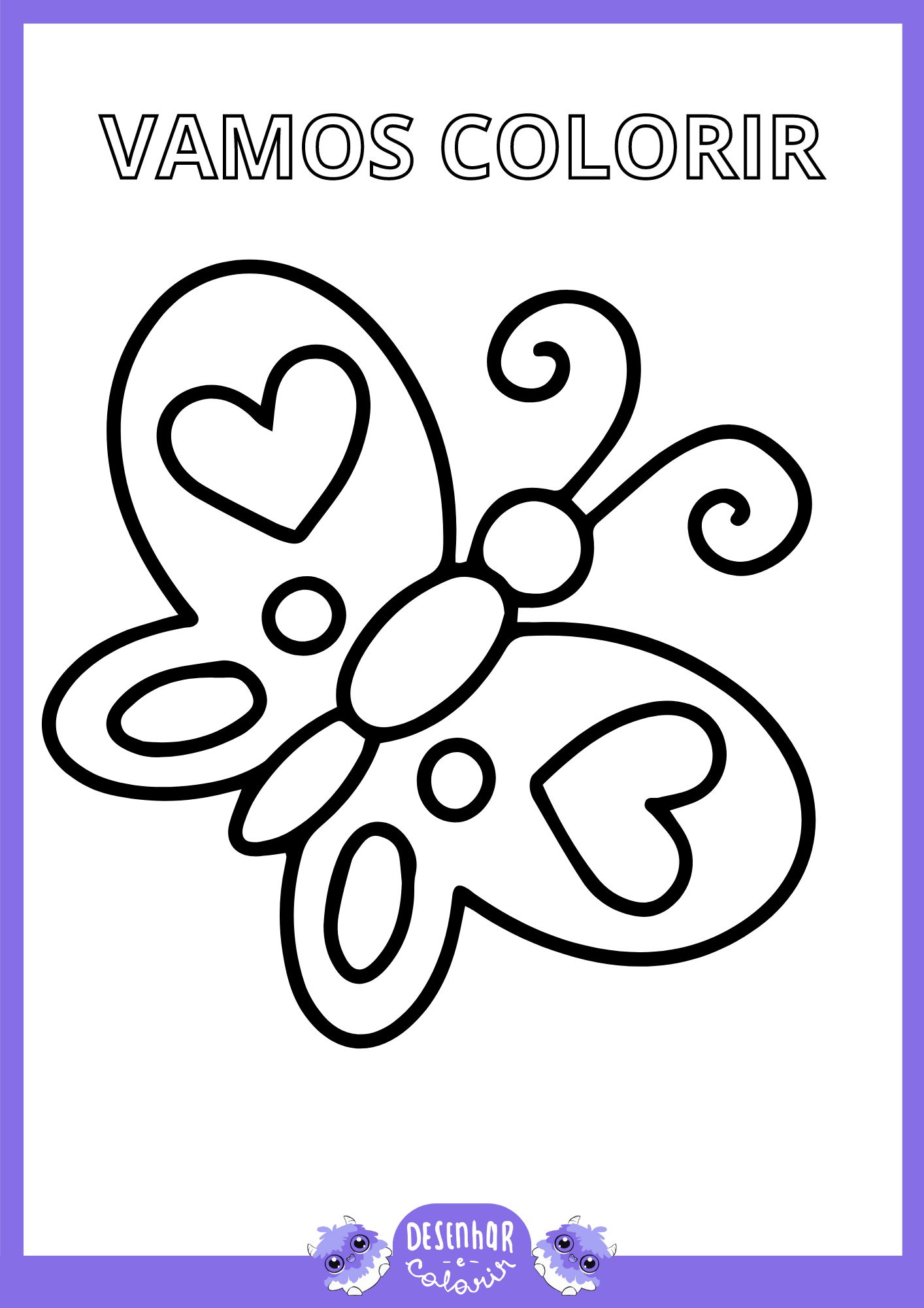 Desenho de borboleta para colorir