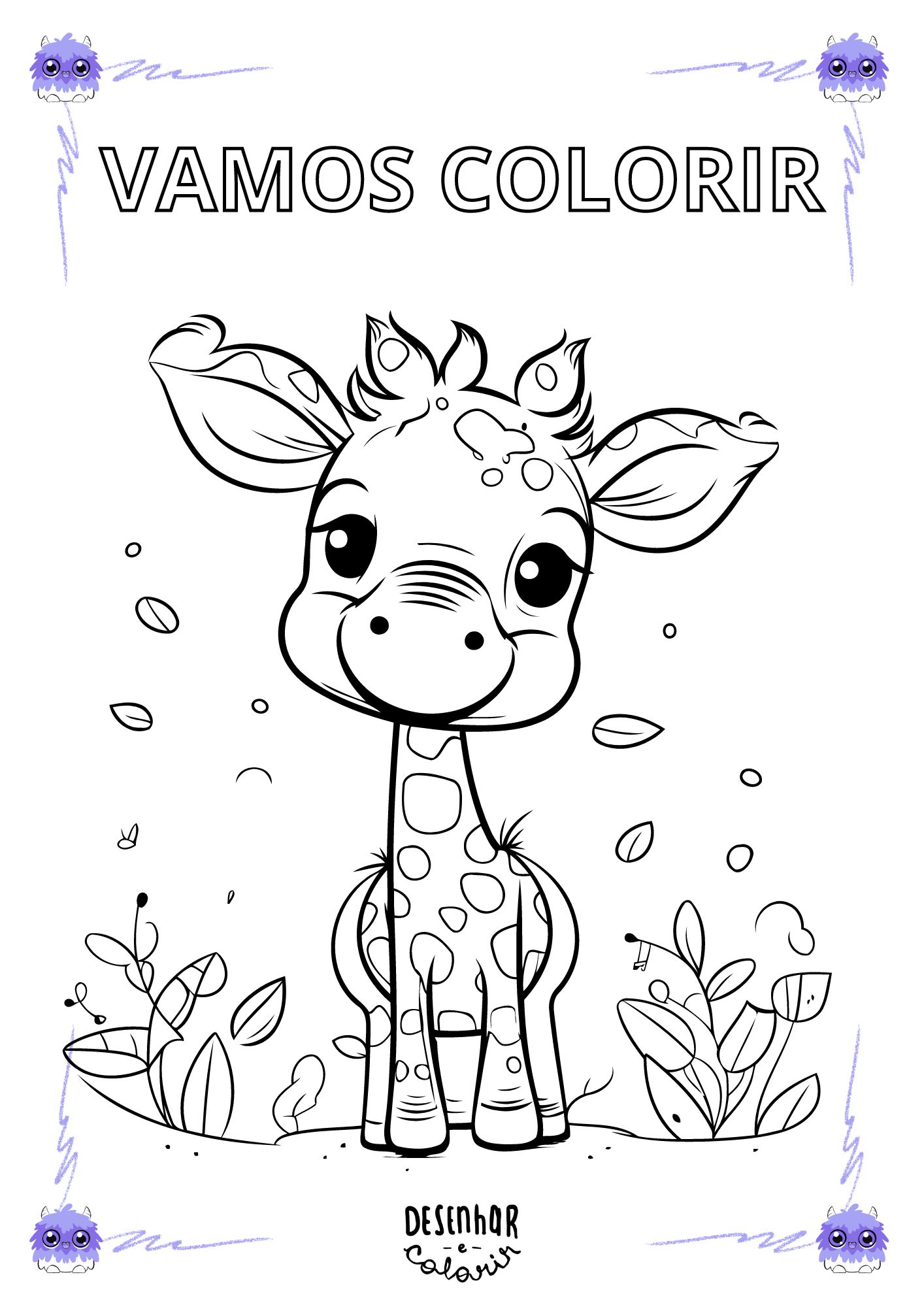 Desenho para Colorir do Dia das Crianças