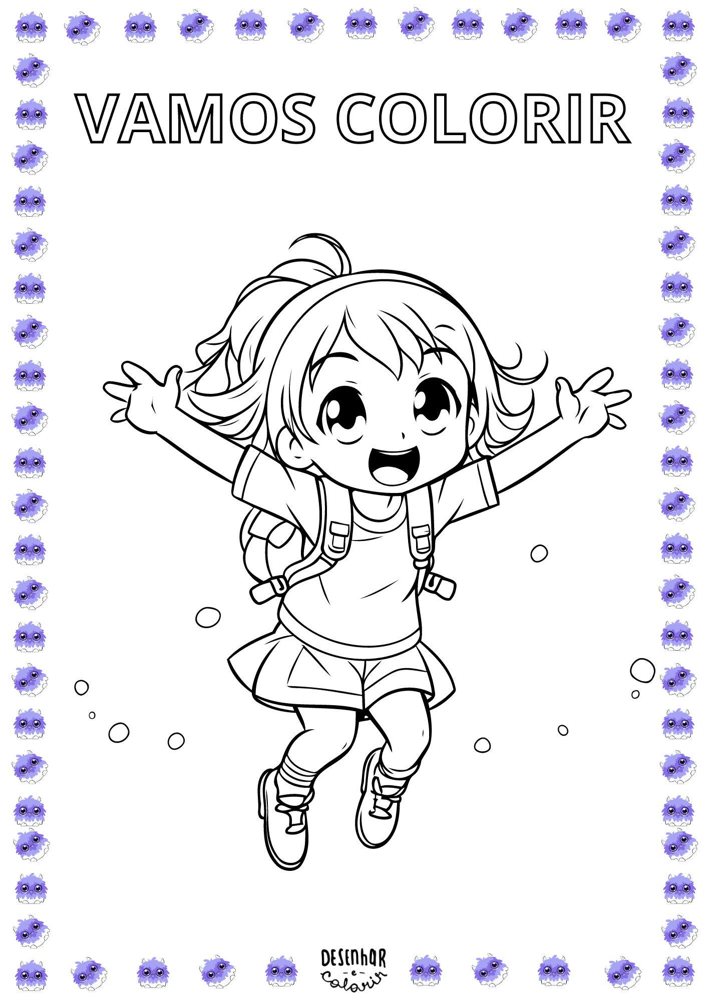 Desenho Tumblr para Colorir