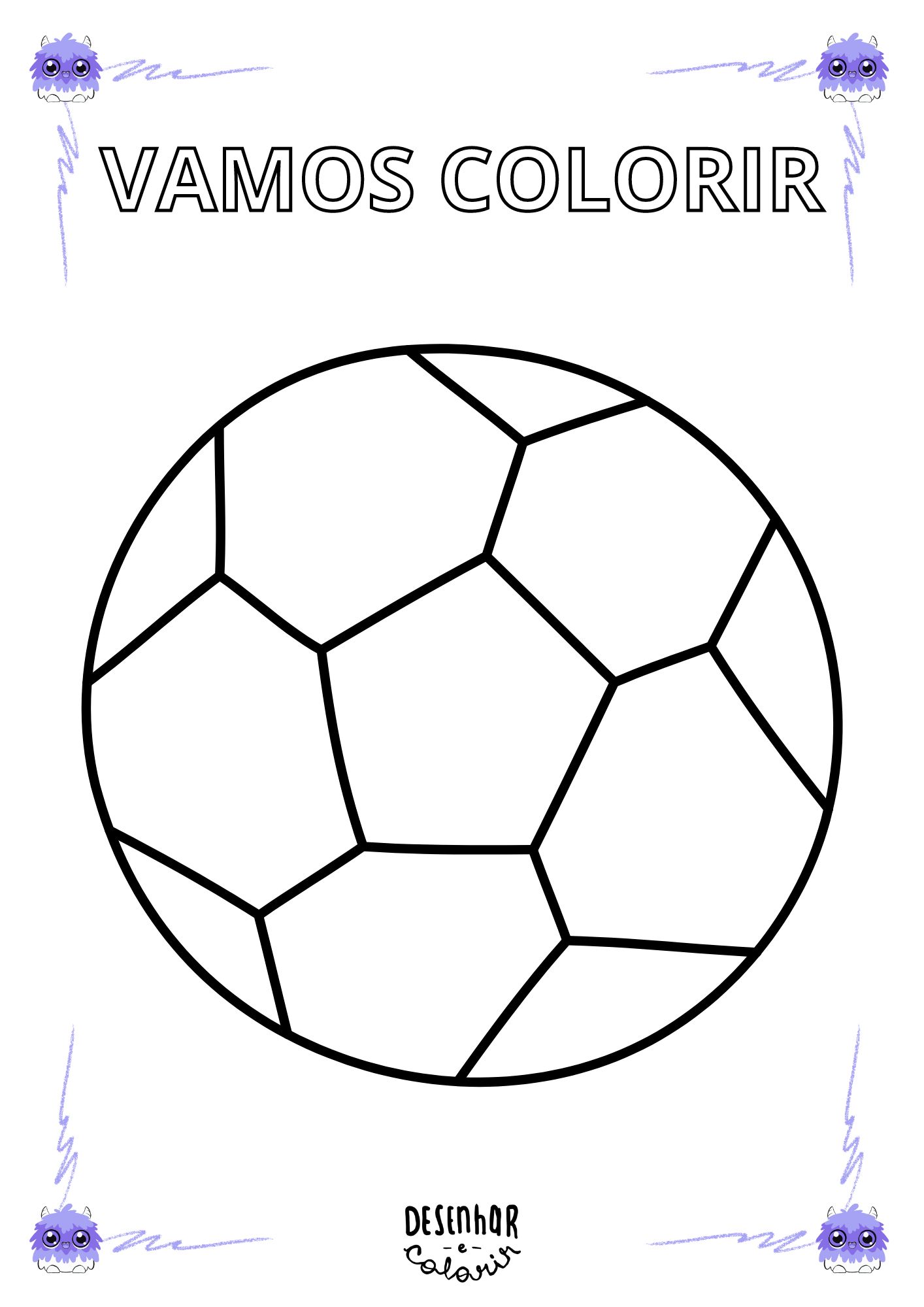 Desenhos de bolas para colorir