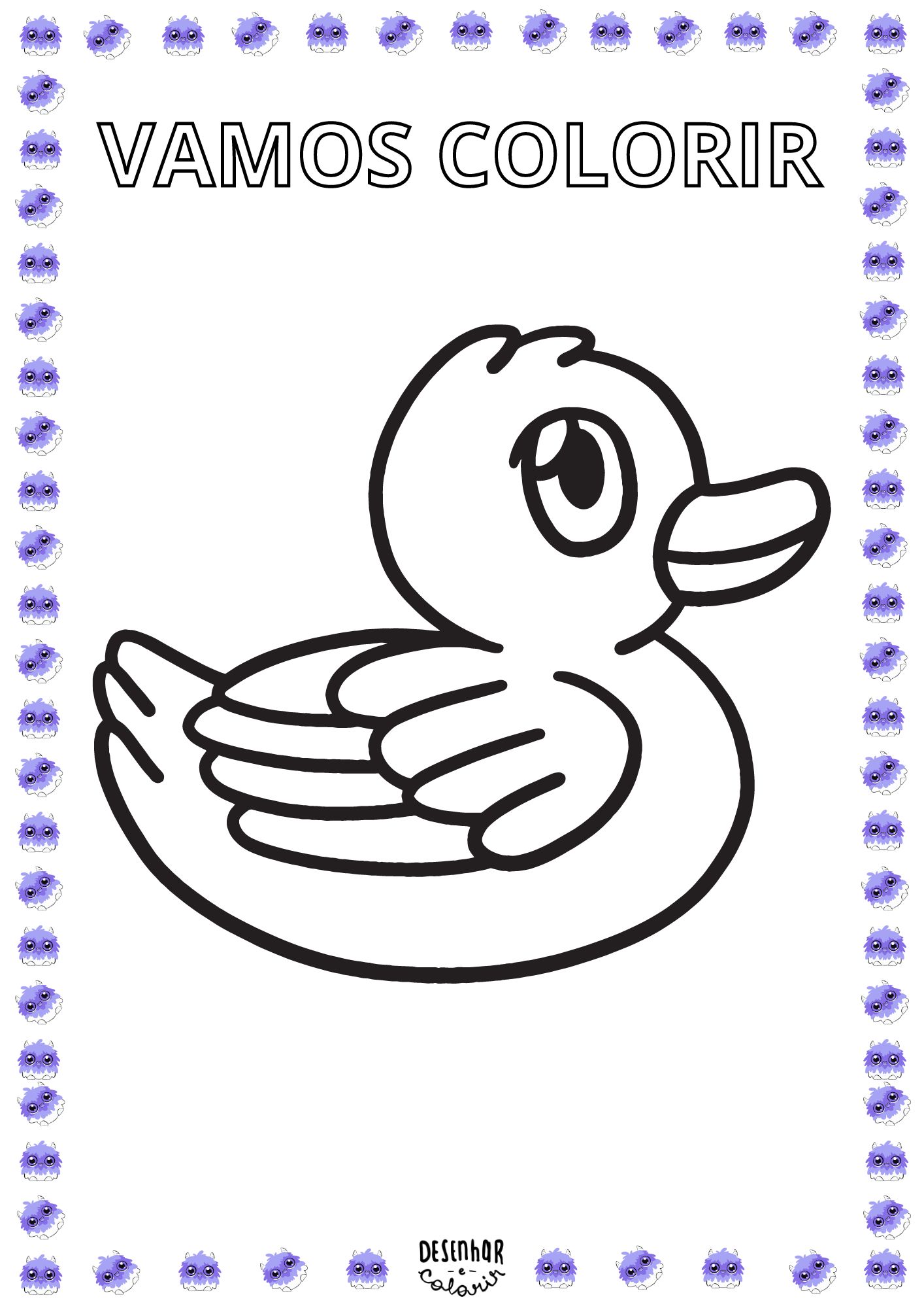 Desenho de moto para colorir