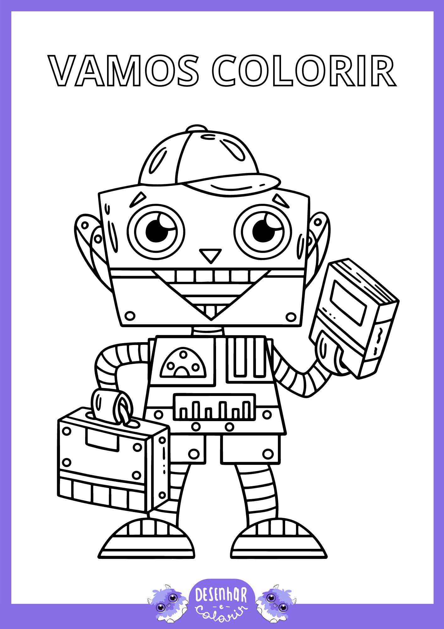 desenhos de robôs para colorir