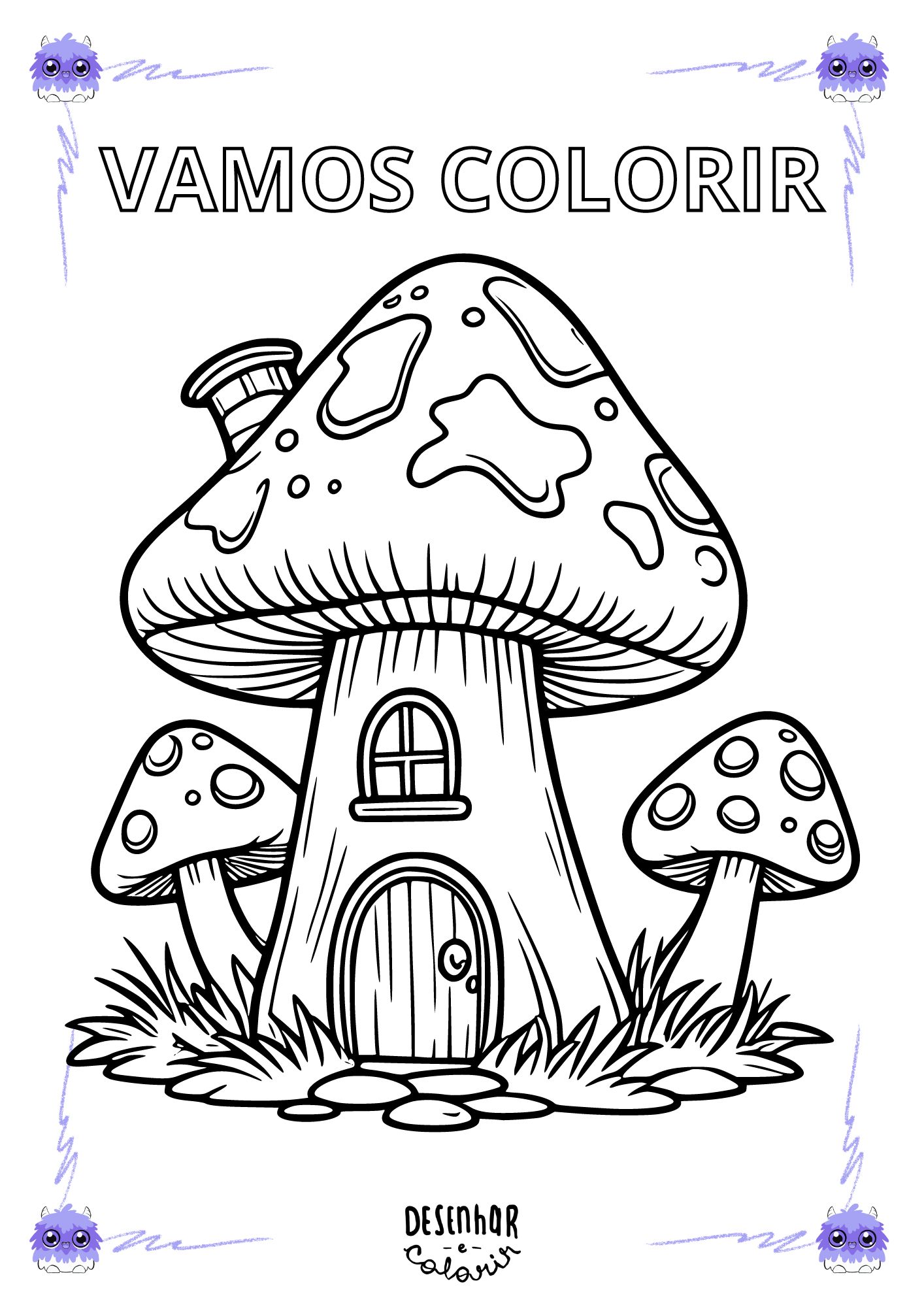 desenhos dia das crianças para colorir