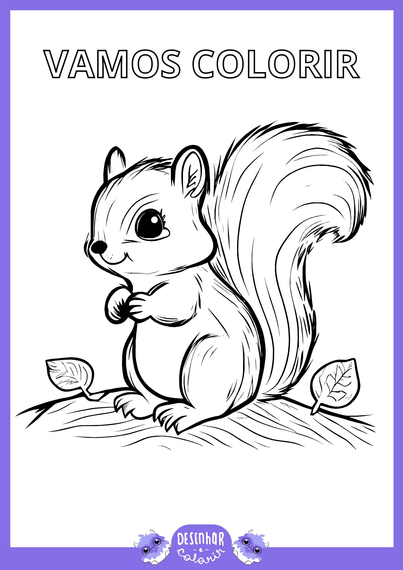 desenhos para colorir de animais fofinhos