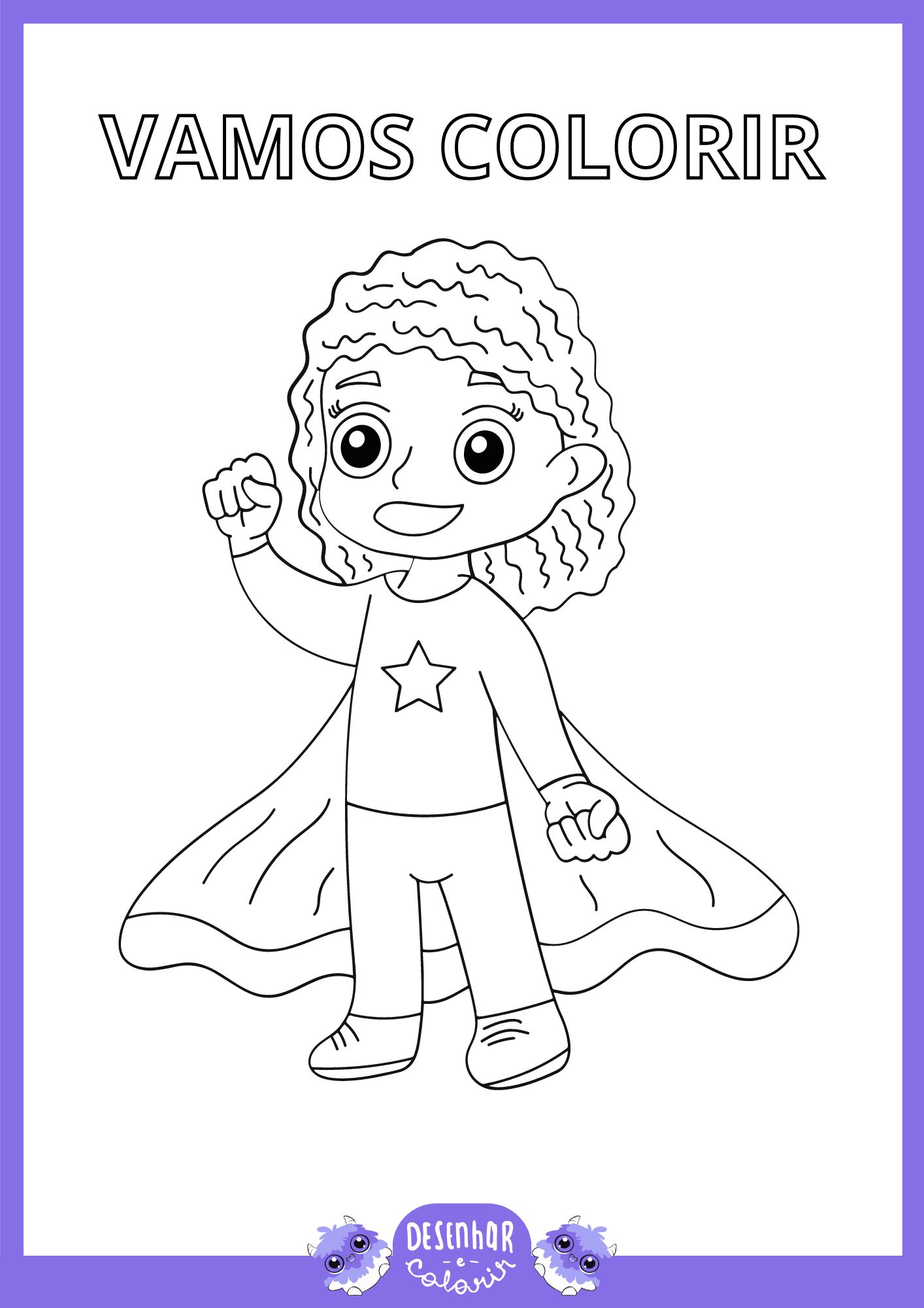 Desenhos para colorir de super heróis para imprimir