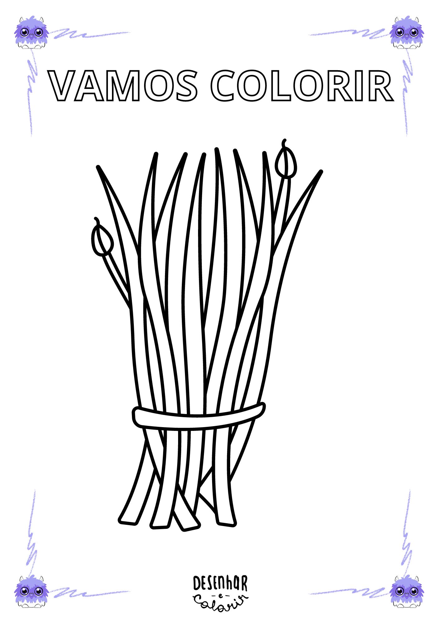 Desenho de grafismos indígenas para colorir