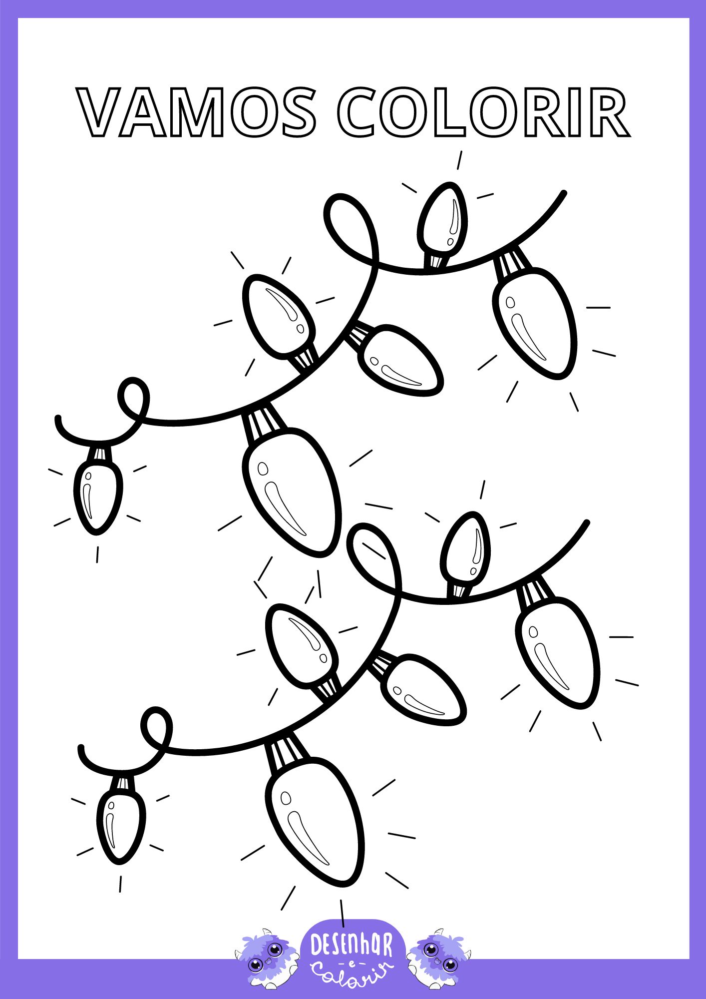 Desenhos natalinos para colorir