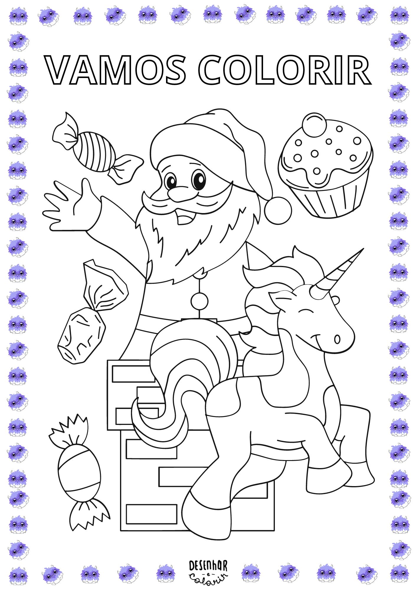 Desenho de Natal para colorir