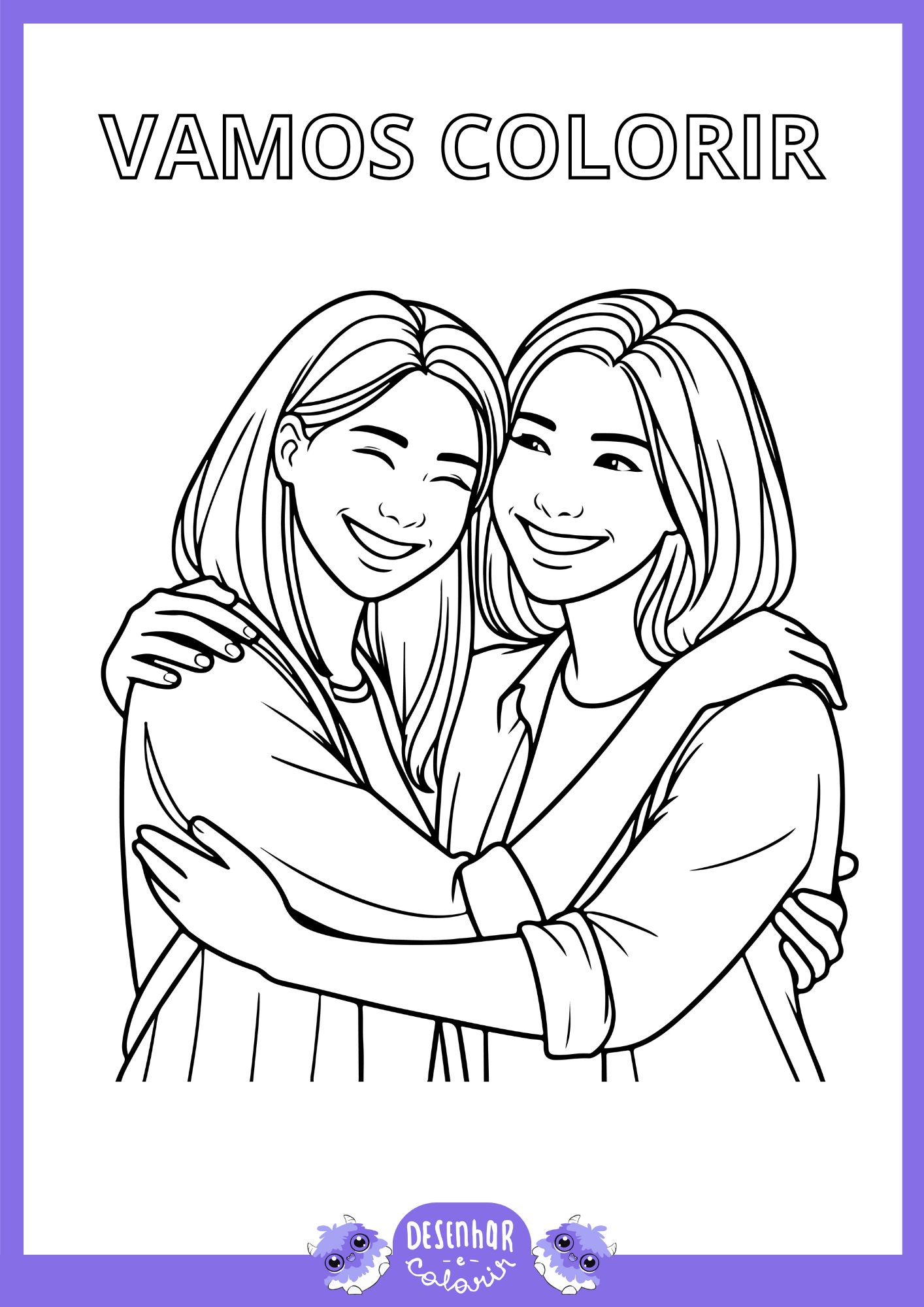 Duas amigas juntas em um parque