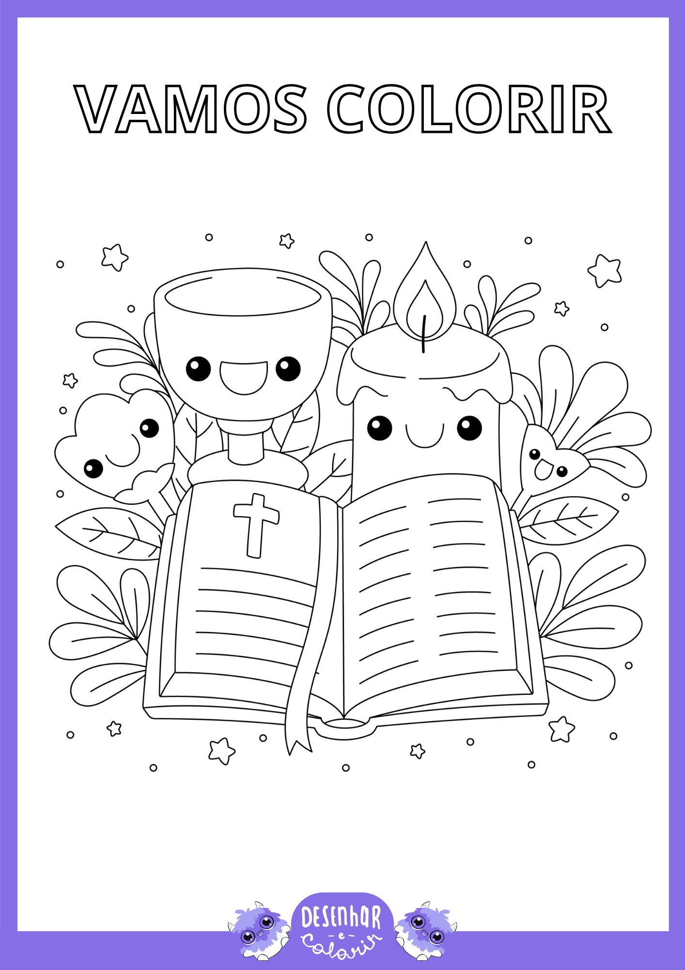 desenhos para colorir Páscoa Cristã