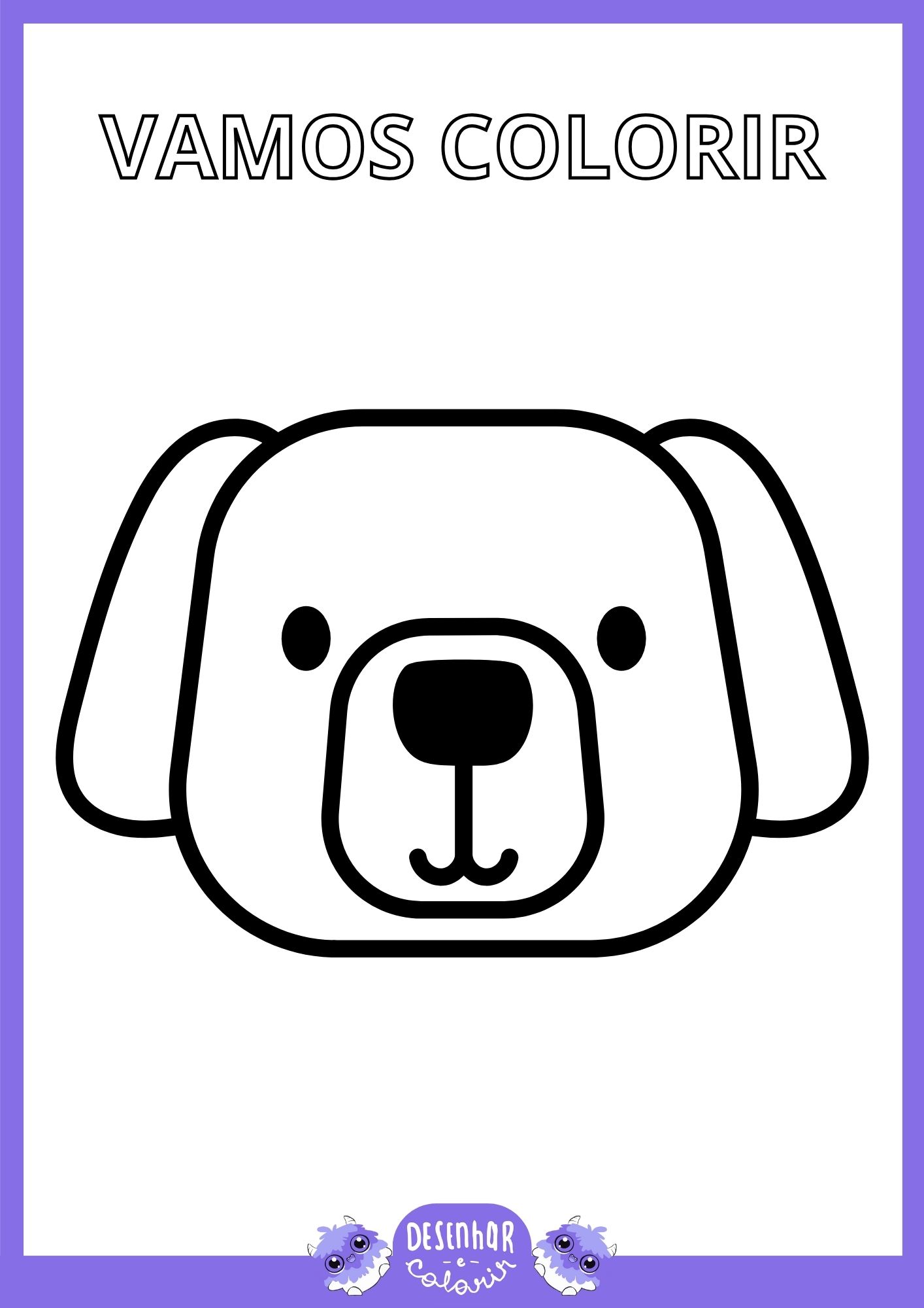 desenho de cachorro para colorir